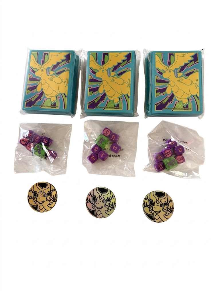 Accesorios Ascended Heroes - Deck Protector Sleeves 65 + Moneda + Contadores