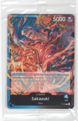 Sakazuki Leader P-076 Inglés Promo Pack + Sanji Promo P-068