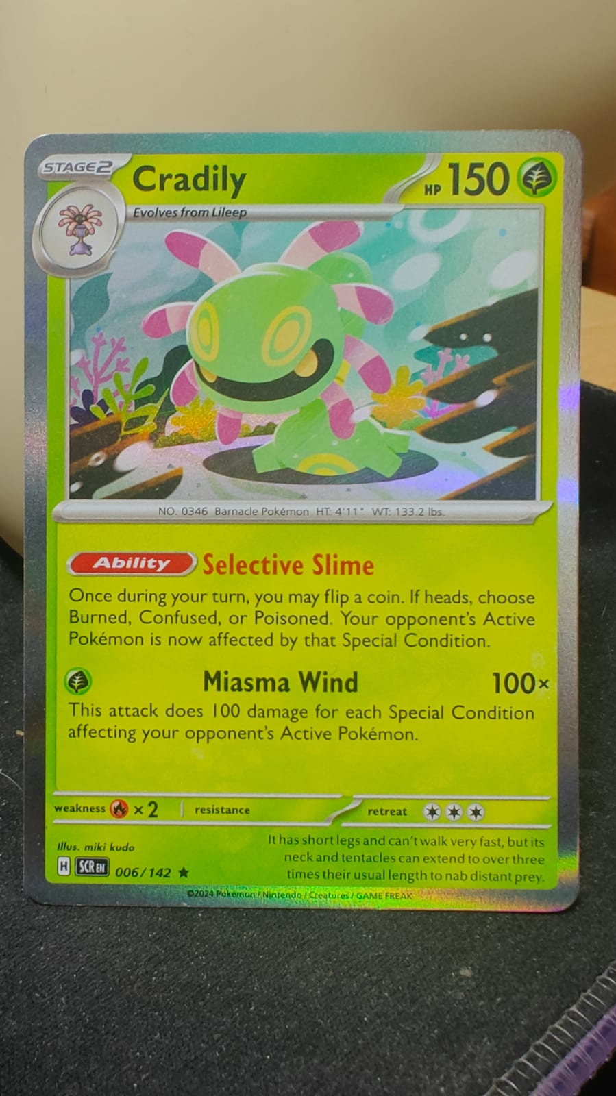 cradily pokemon card value Cradily 010/053 EX Sandstorm Holo Rare Vintage Pokemon TCG Card