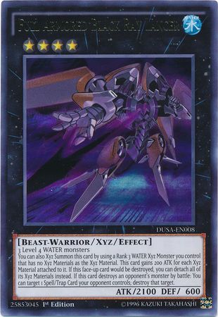 Full Armored Black Ray Lancer - DUSA-EN008 - Ultra Rare 1st Edition