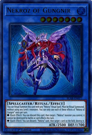 Nekroz of Gungnir - BLAR-EN077 - Ultra Rare 1st Edition