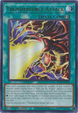 Thunderforce Attack - EGS1-EN003 - Ultra Rare 1st Edition