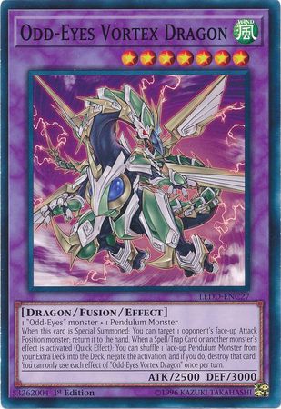 Odd-Eyes Vortex Dragon - LEDD-ENC27 - Common 1st Edition