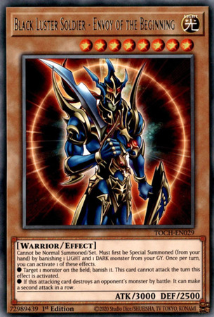 TOCH-EN029 - Black Luster Soldier - Envoy of the Beginning - Rare 1st Edition