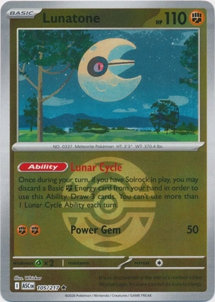 Lunatone [Ball] #105 Pokemon Ascended Heroes 