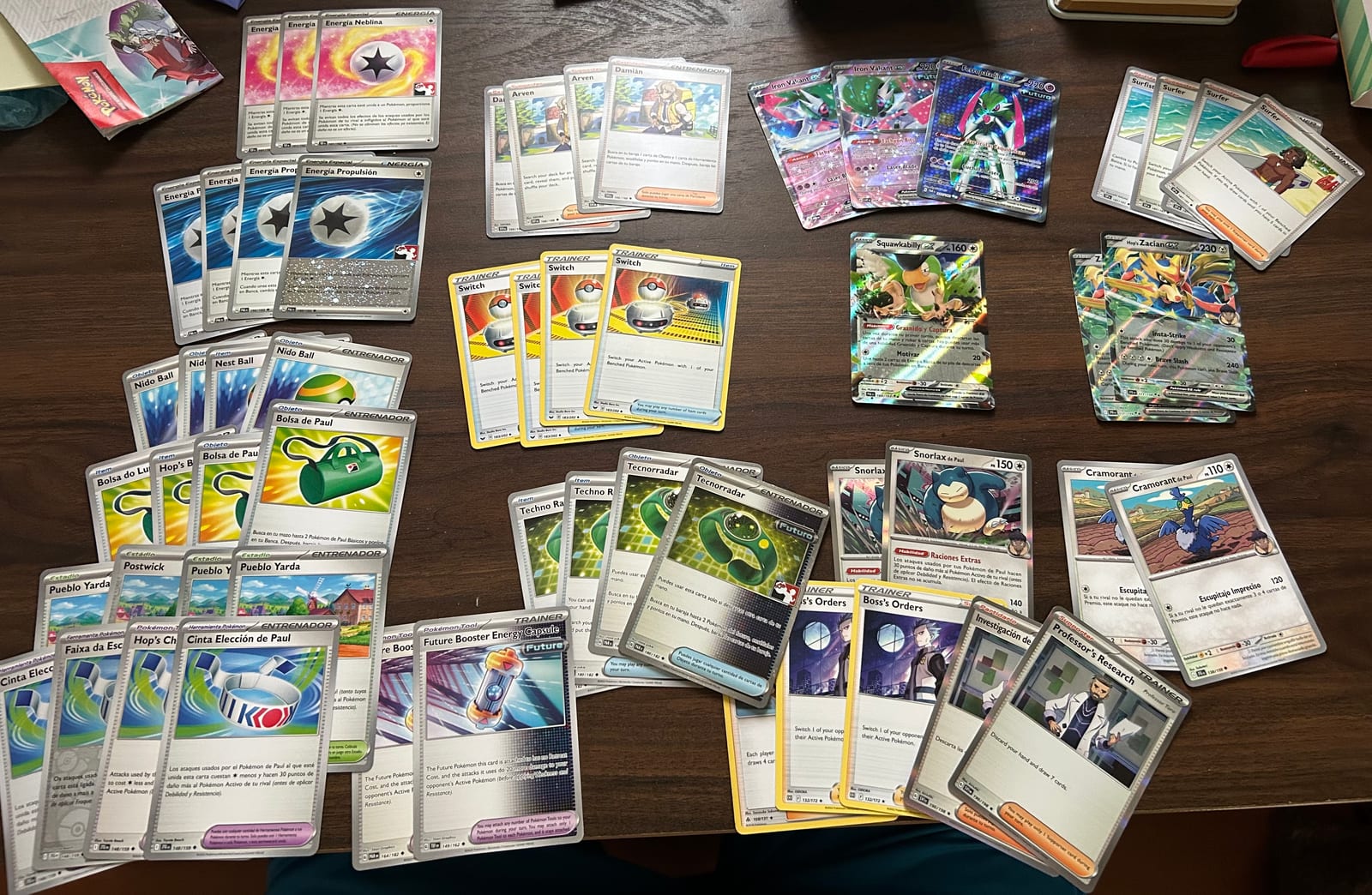 Zacian ex Iron Valiant deck 56/60