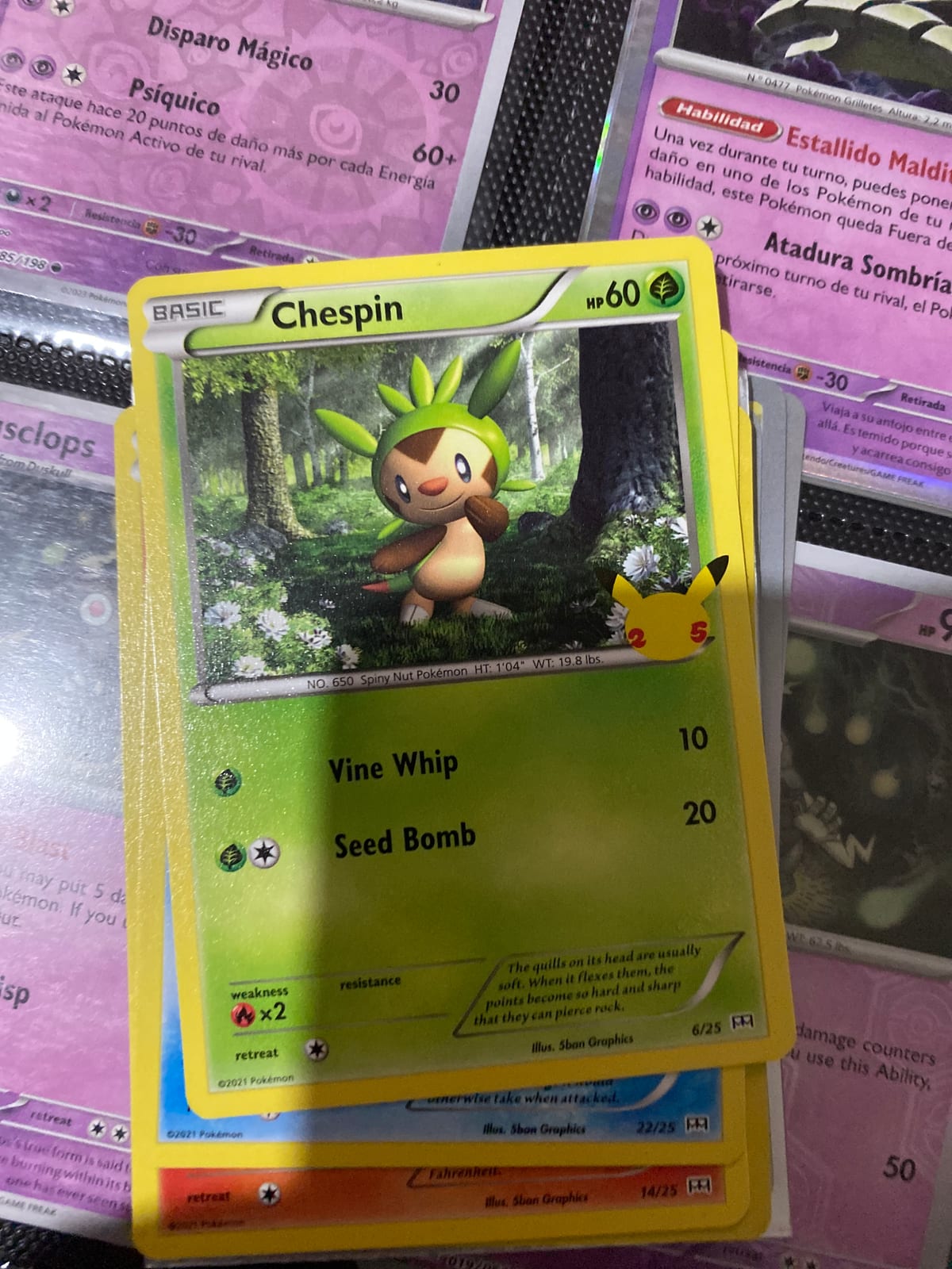 chespin pokemon card value mcdonalds Chespin - 6/25 Holo Rare