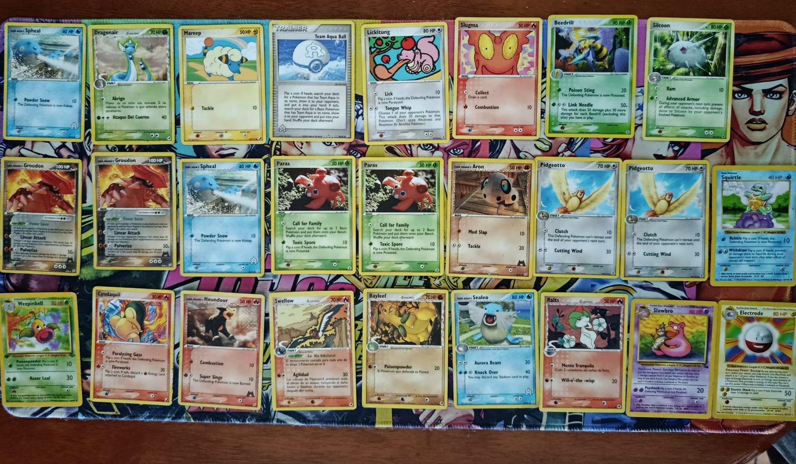 Lote de cartas Pokémon