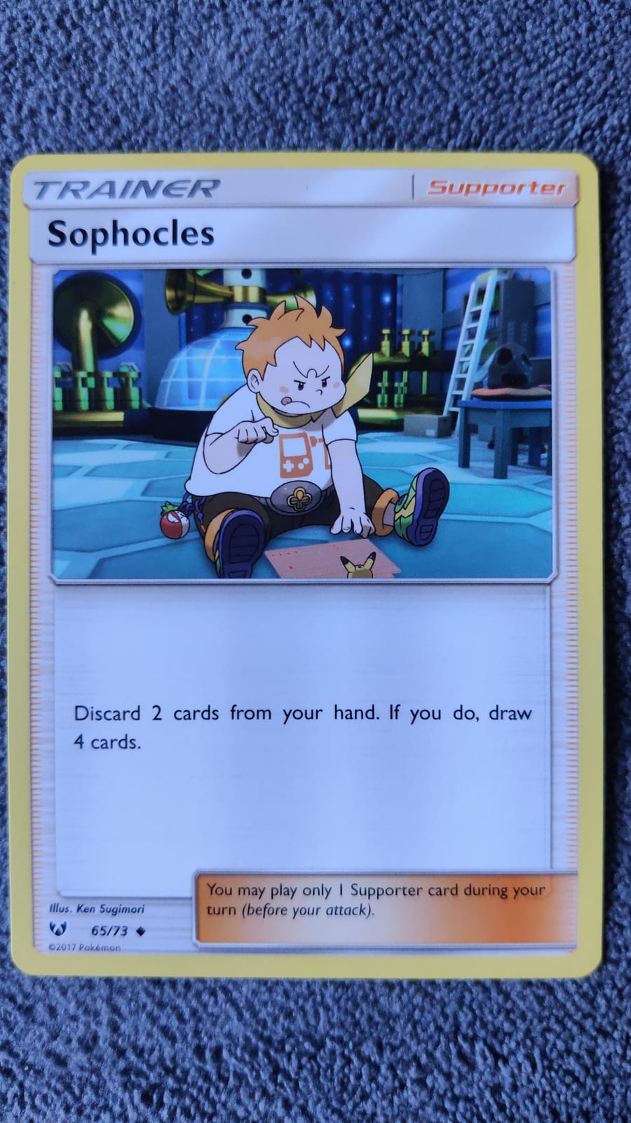 sophocles pokemon card Full Art Trainer Burning Shadows 146/147 PSA 7 – TBC Games Age Group Sophocles - Pokémon TCG Pocket