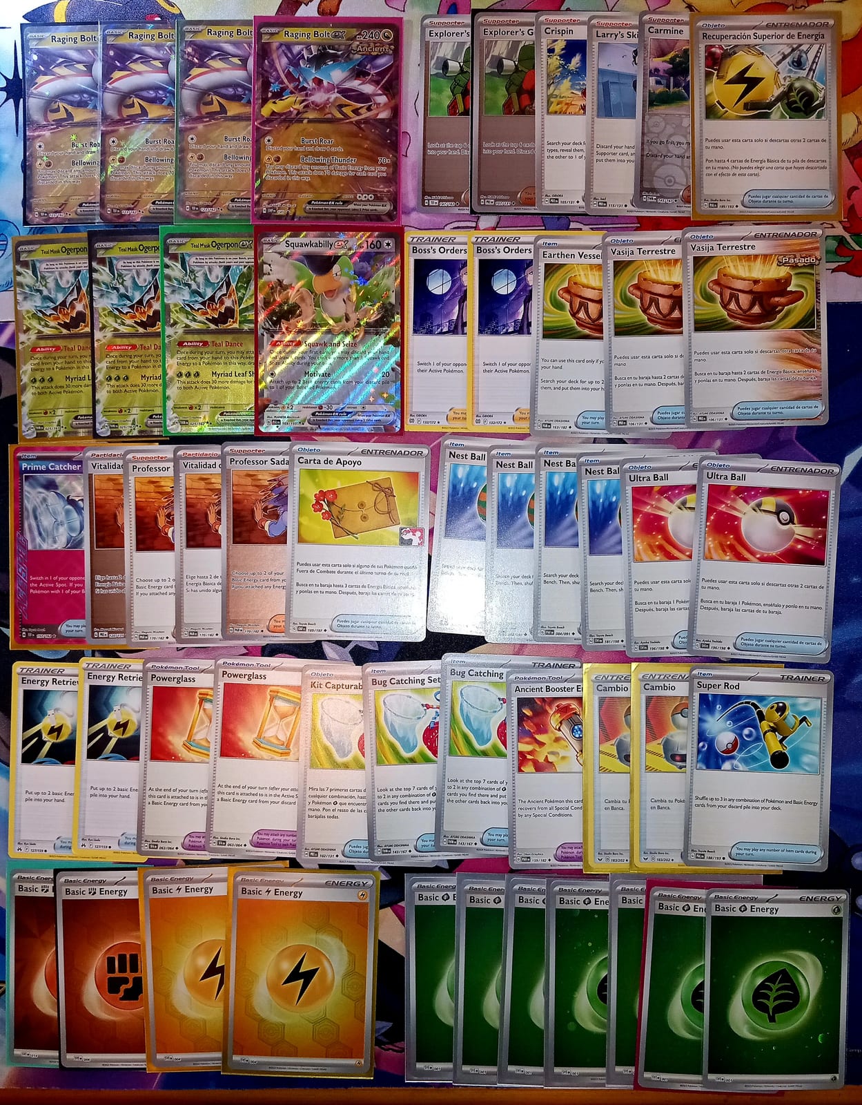 Pack mazo raging bolt ex 53 /60 cartas