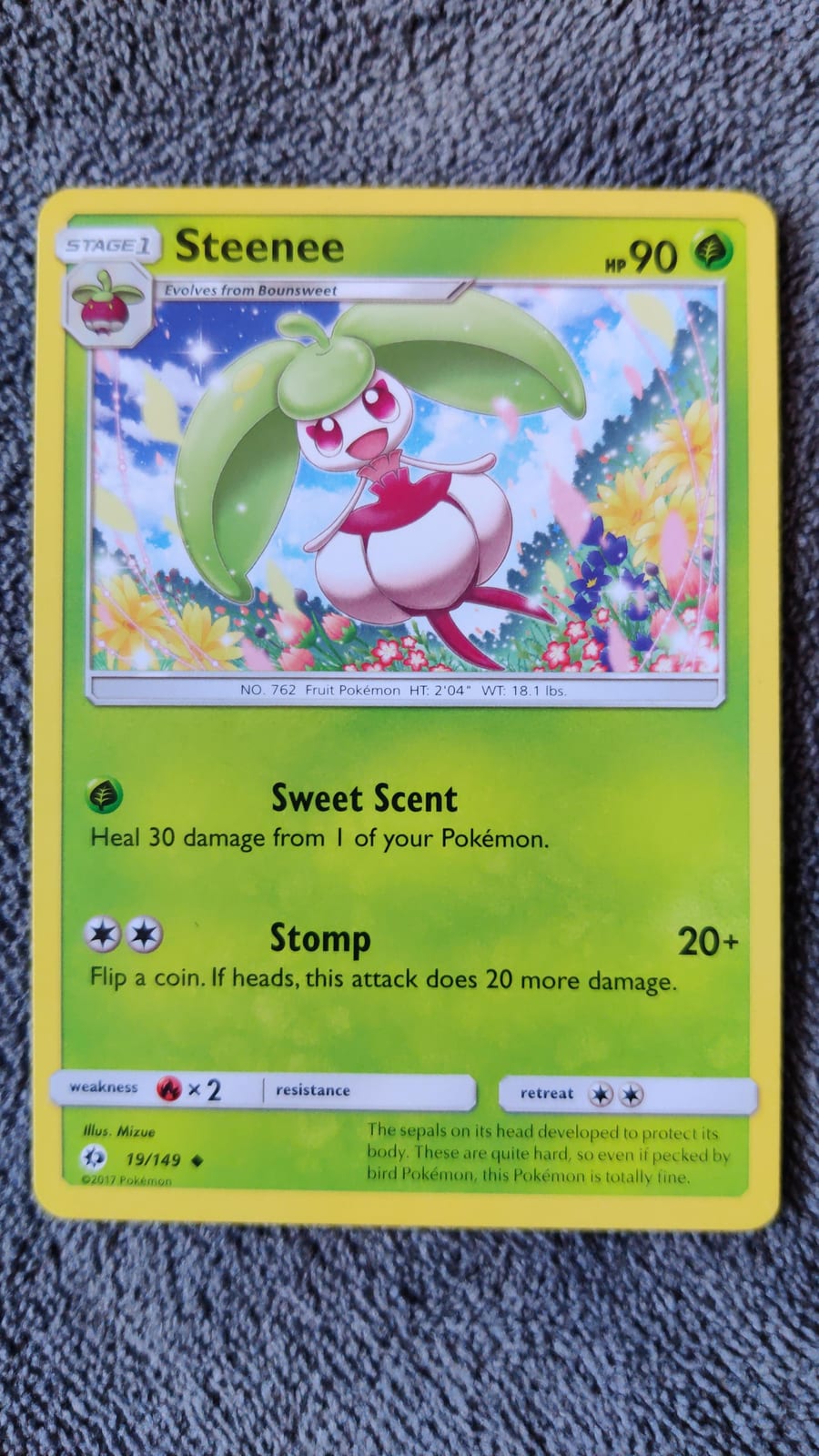 steenee pokemon card value - Sun & Moon - Unified Minds - Stage 1 Steenee 009/182 Reverse Holo Pokémon