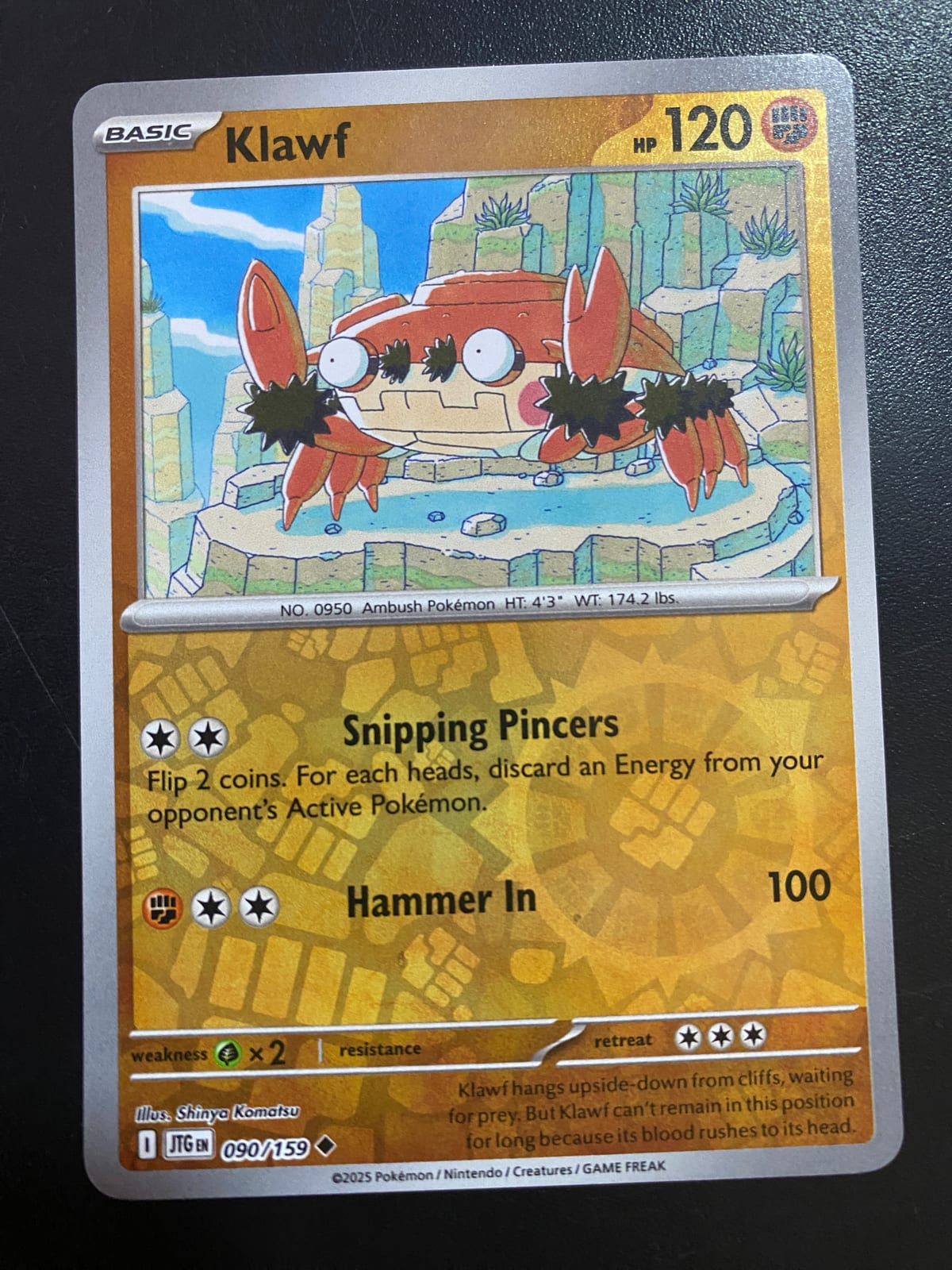 shiny klawf pokemon card (217/198) – PokeGuard Listed cards may have imperfections. Klawf Shiny or Non 6
