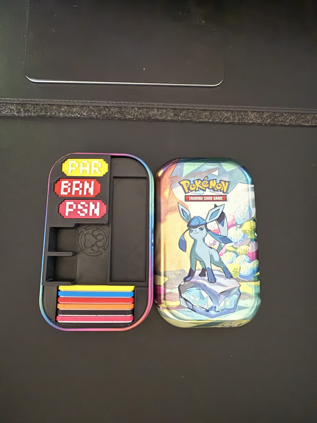 Mini Tin Glaceon + Organizador de Mini Tin