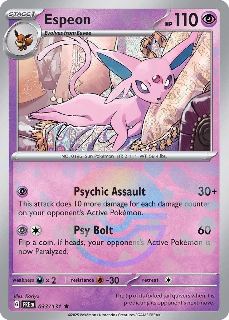 Espeon, 033/131, Poke Ball, Español
