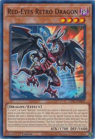 LDS1-EN009 - Red-Eyes Retro Dragon - Common 1st Edition