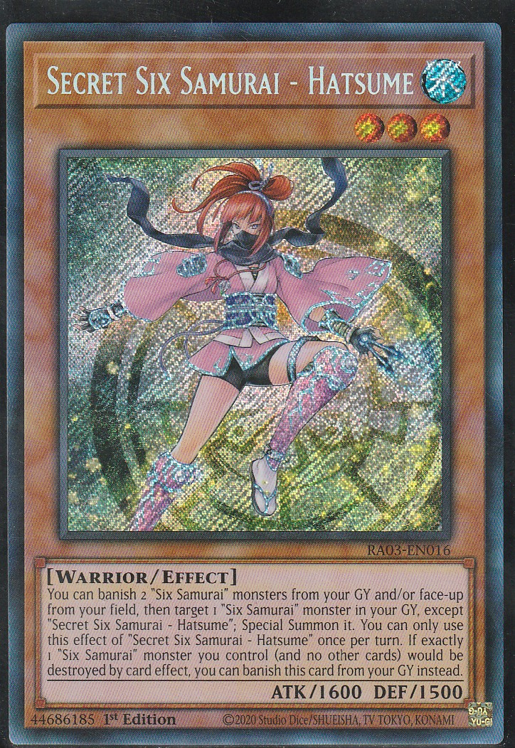 Secret Six Samurai - Hatsume (SeR) (RA03-EN016)