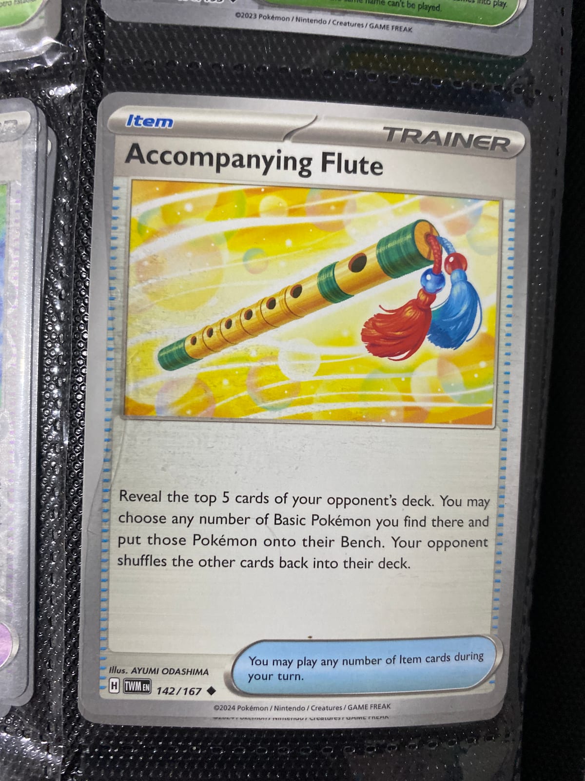 accompanying flute pokemon card - Twilight Masquerade - Accompanying Flute Trainer Accompanying Flute - Twilight Masquerade