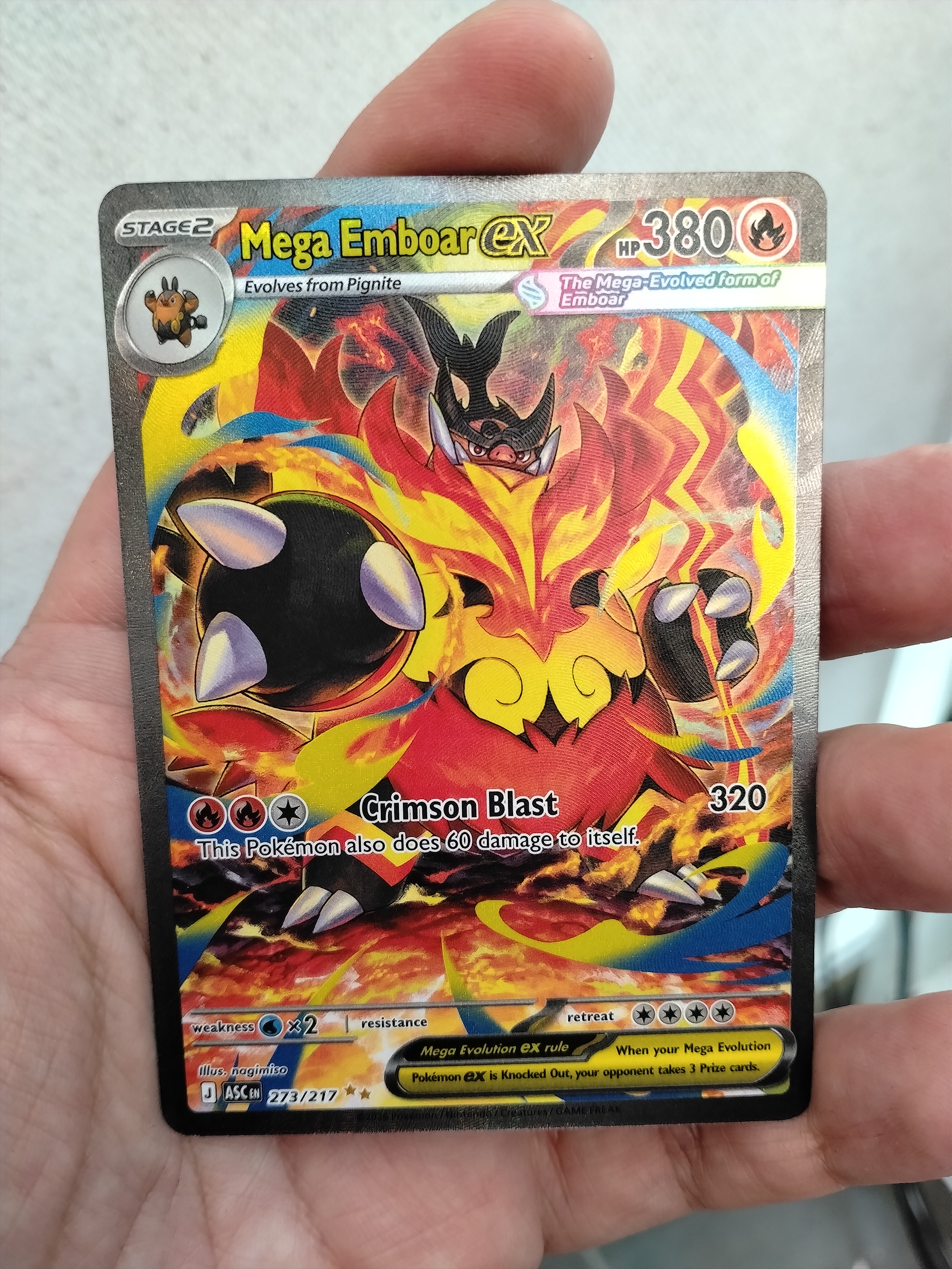 Mega Emboar ex - 273/217