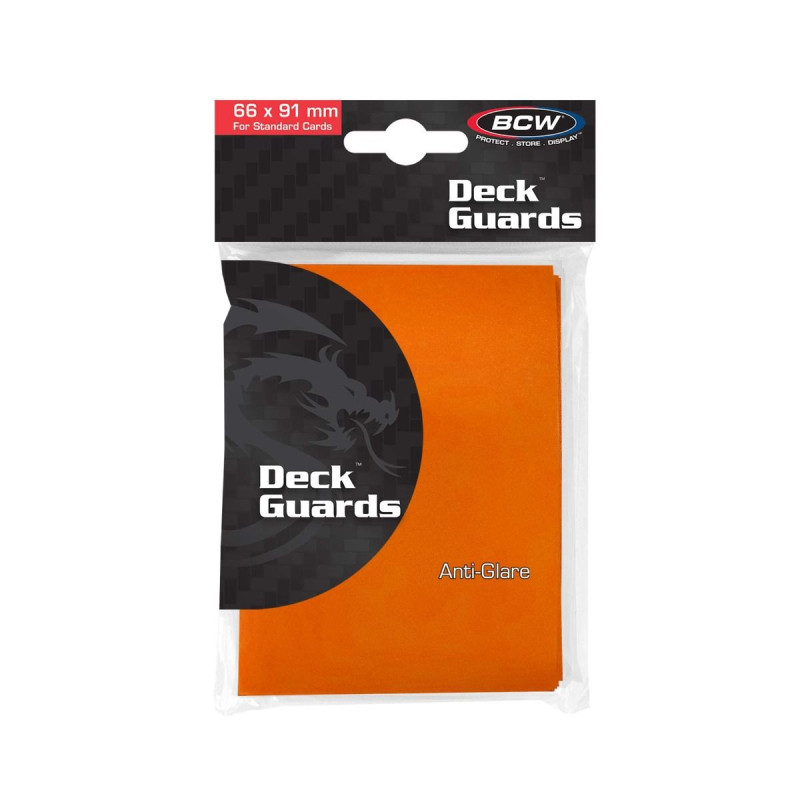 BCW - DECK GUARD - DOUBLE MATTE - ORANGE