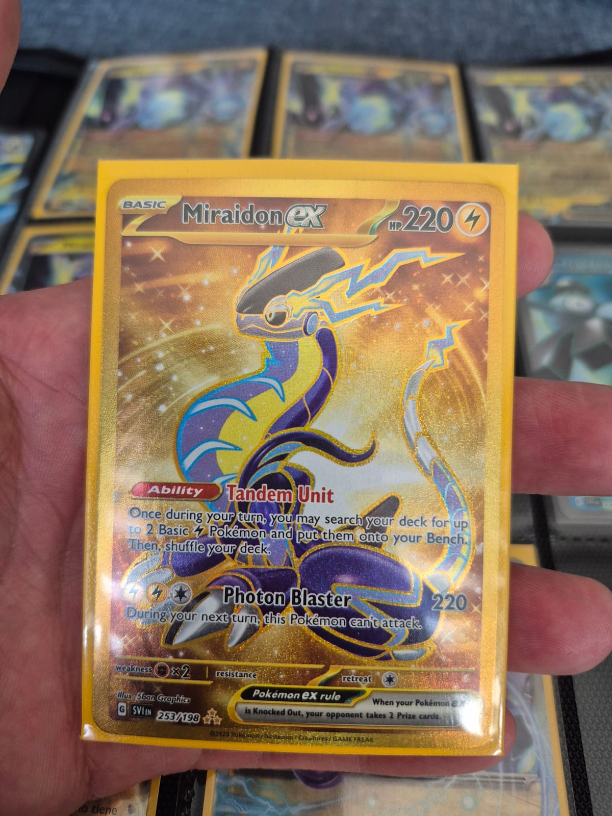 253/198 pokemon card Miraidon ex - Holofoil SV01 Scarlet & Violet Base Set Placeholder Image Provided Pokmon TCG - Miraidon EX