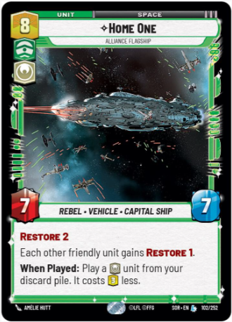 Home One, Alliance Flagship SOR 102