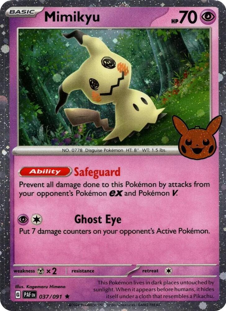 Mimikyu (37/91) - HALLOWEEN NM - ENG.
