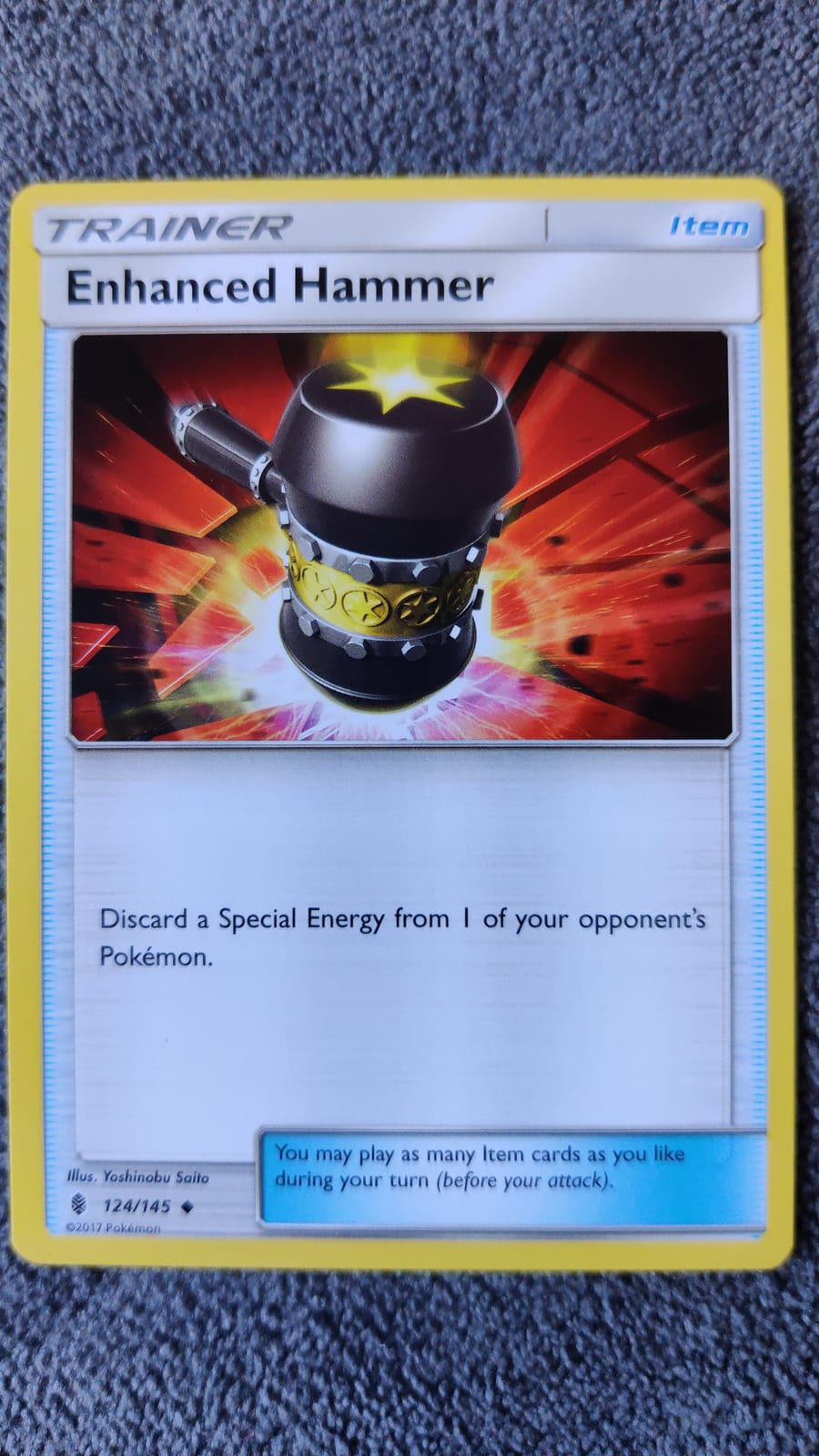 enhanced hammer pokemon card 224/167 Enhanced Hammer