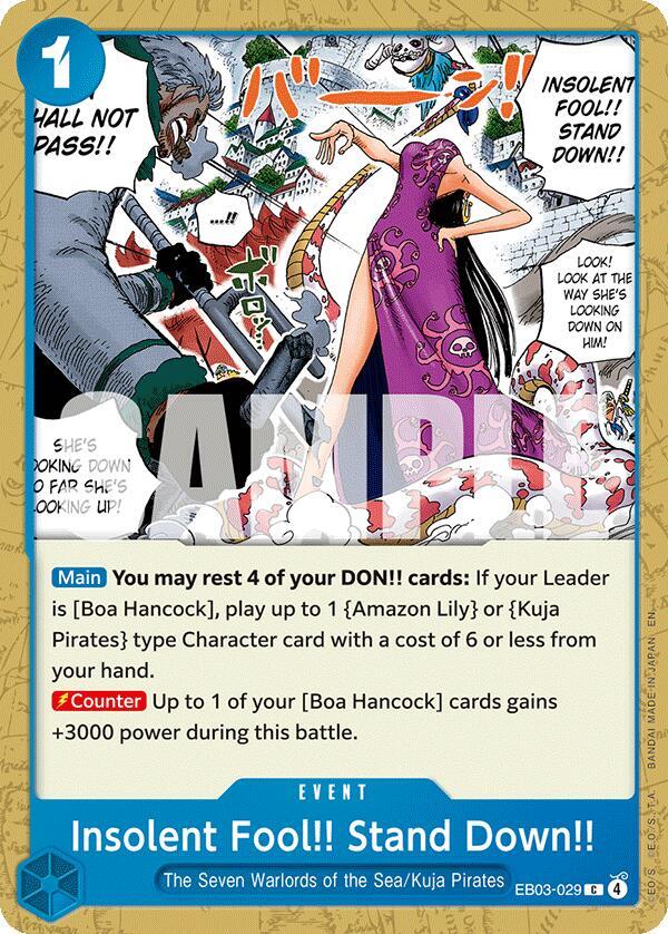 Insolent Fool!! Stand Down!! EB03-029