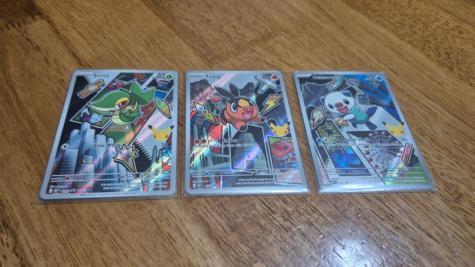 Trio Unova - First Partner Illustration Collections (Series 3)