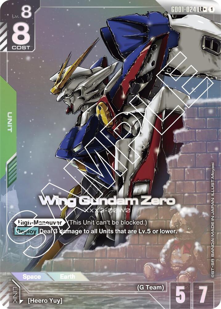 Wing Gundam Zero (LR+) Newtype Rising LR+, #GD01-024 - TCGmatch Chile