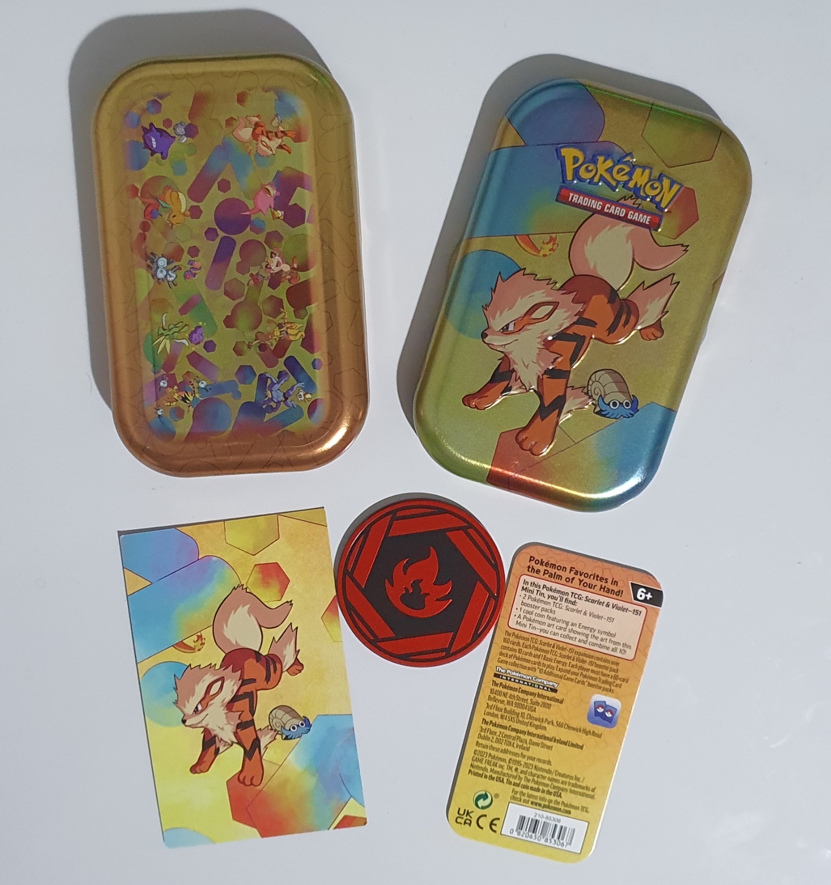 151 Mini Tin [Arcanine & Omanyte]