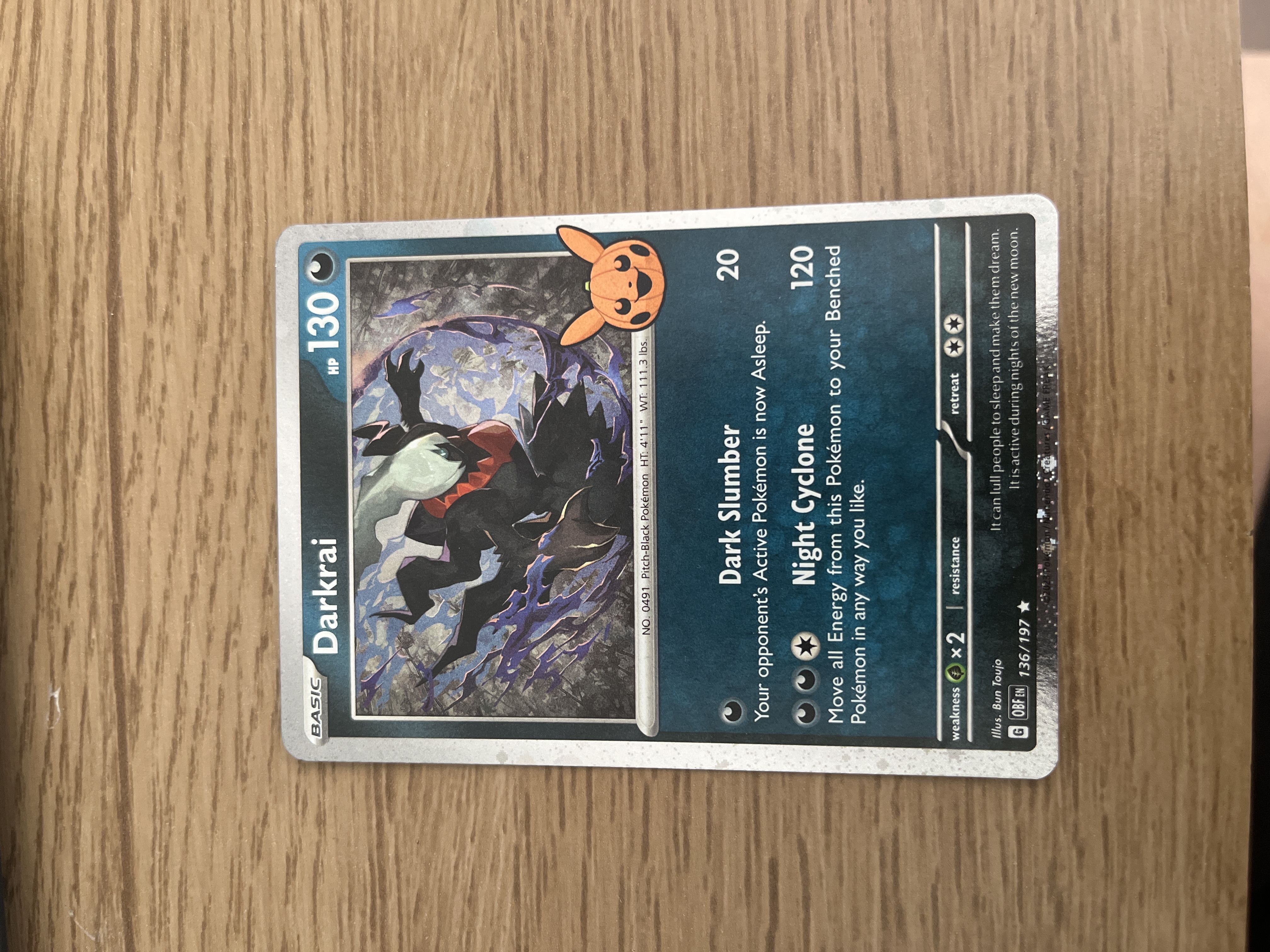 Darkrai Trick or Trade 2024 holo (136/197)