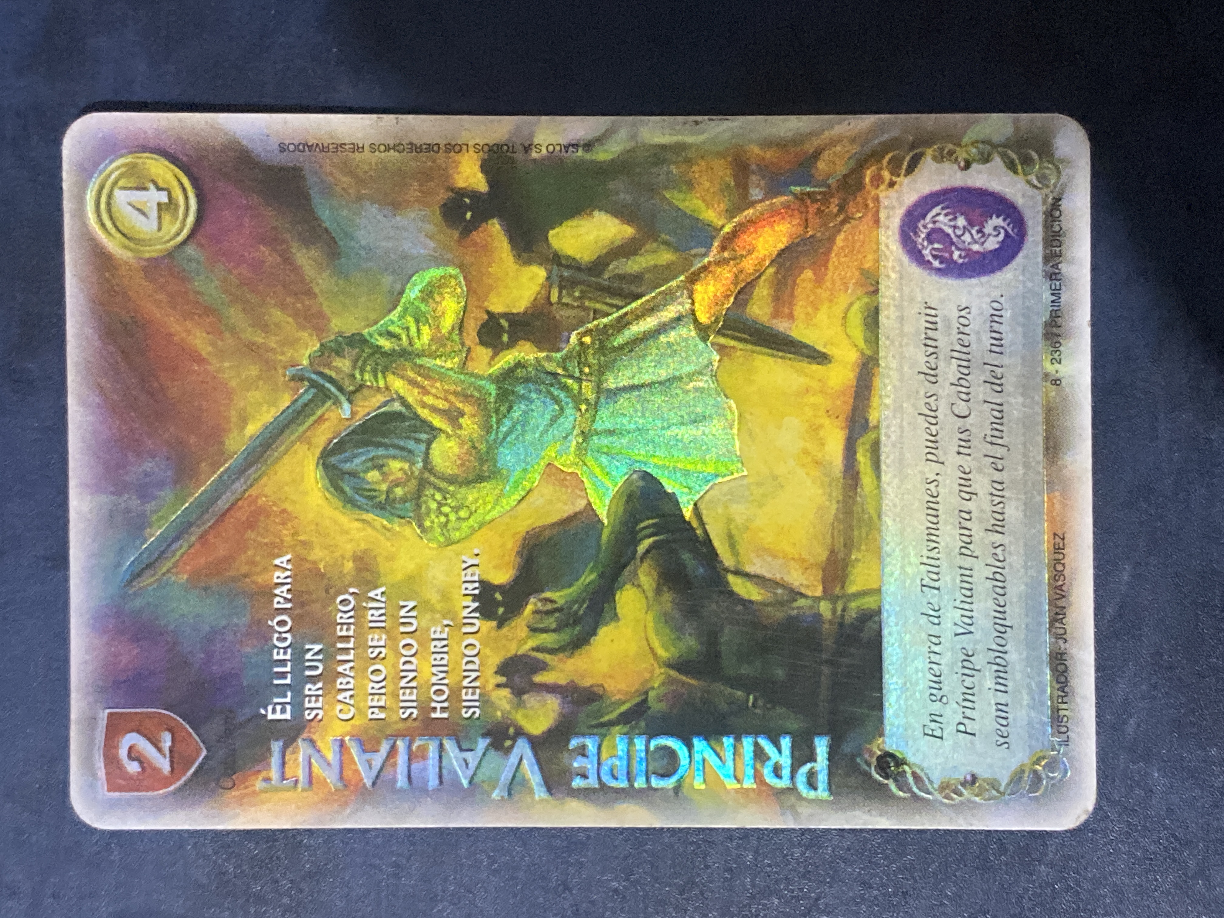 8/236 Principe Valiant - Mitos Y Leyendas - Espada Sagrada, (Aceptable)