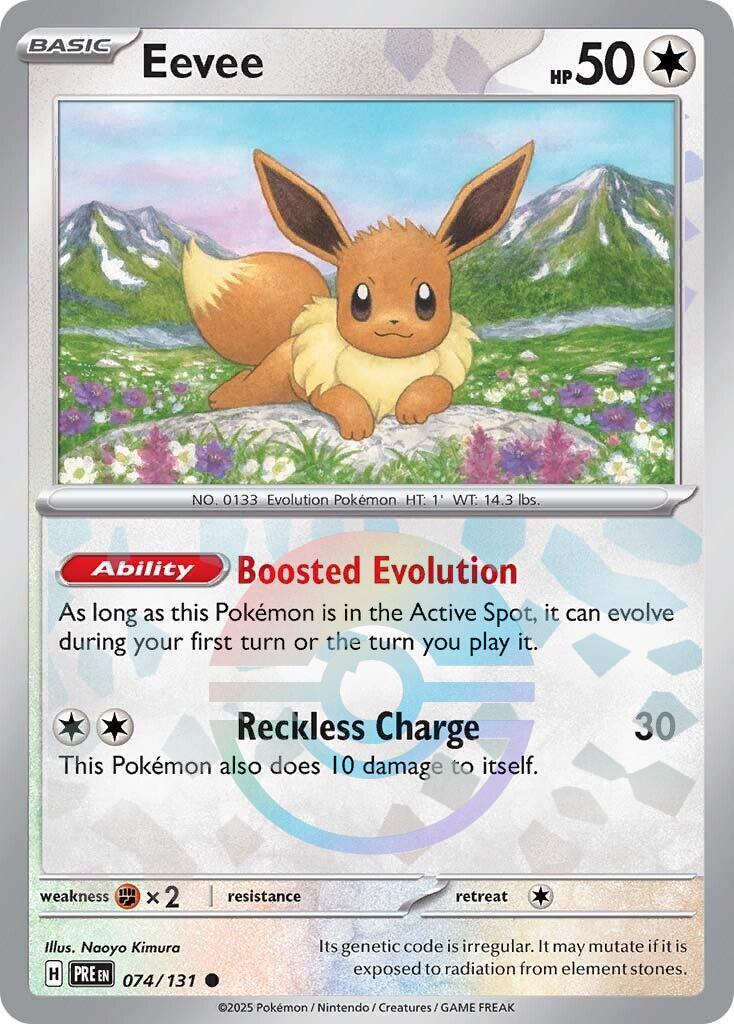 Eevee Pokeball Holo Prismatic Evolutions (Español)