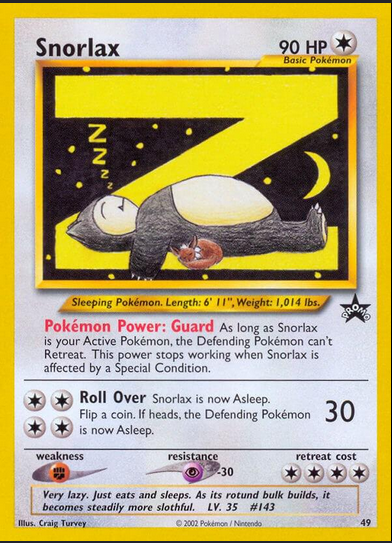 Snorlax 43/53 WotC Promo 2002