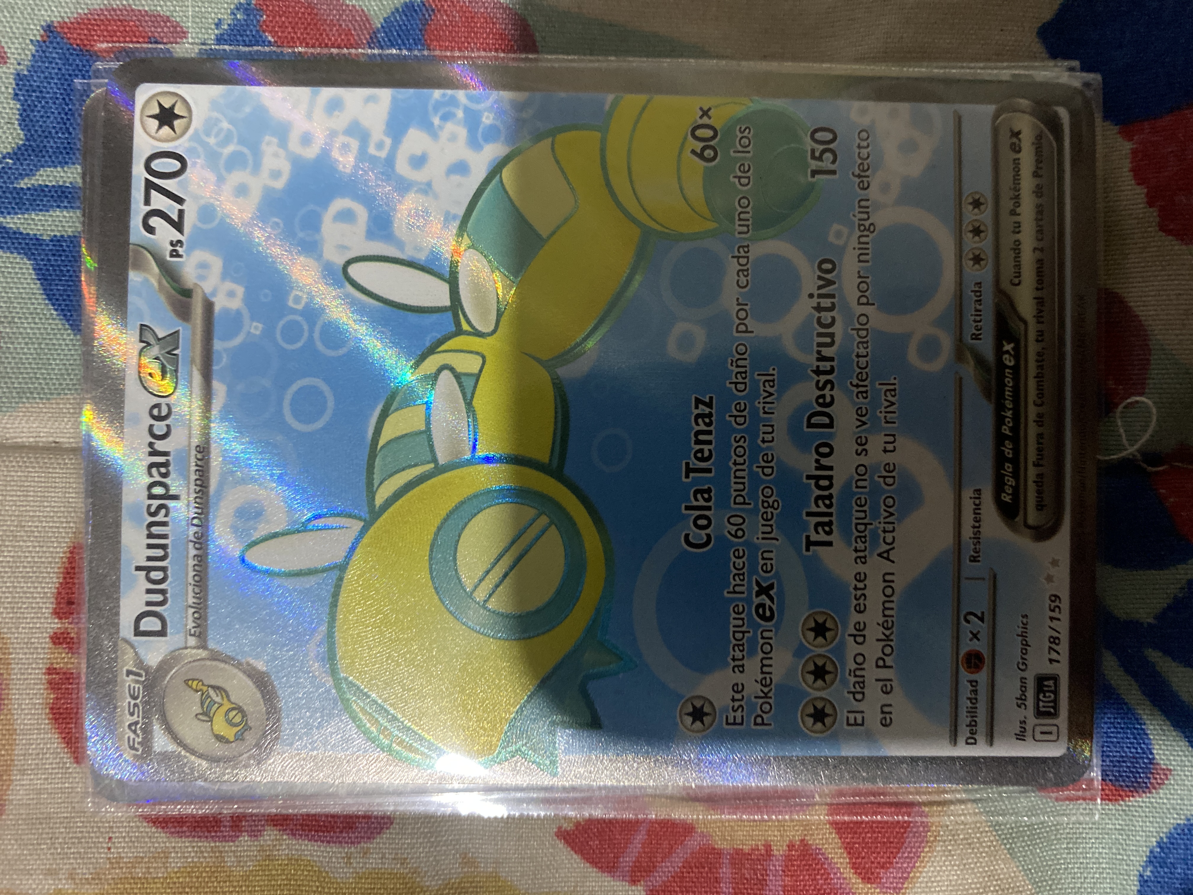 Carta Pokemon Dudunsparce Ex Full Art 178/159 Amigos De Jornada