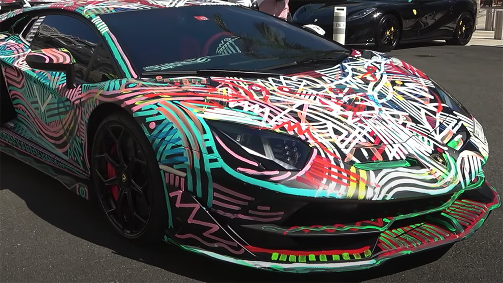 Lamborghini Aventador SVJ “khoác áo” graffiti phong cách Basquiat