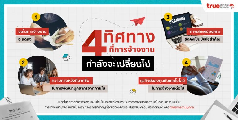 4 ทิศทางที่การจ้างงานที่กำลังจะเปลี่ยนไป - True Digital Academy