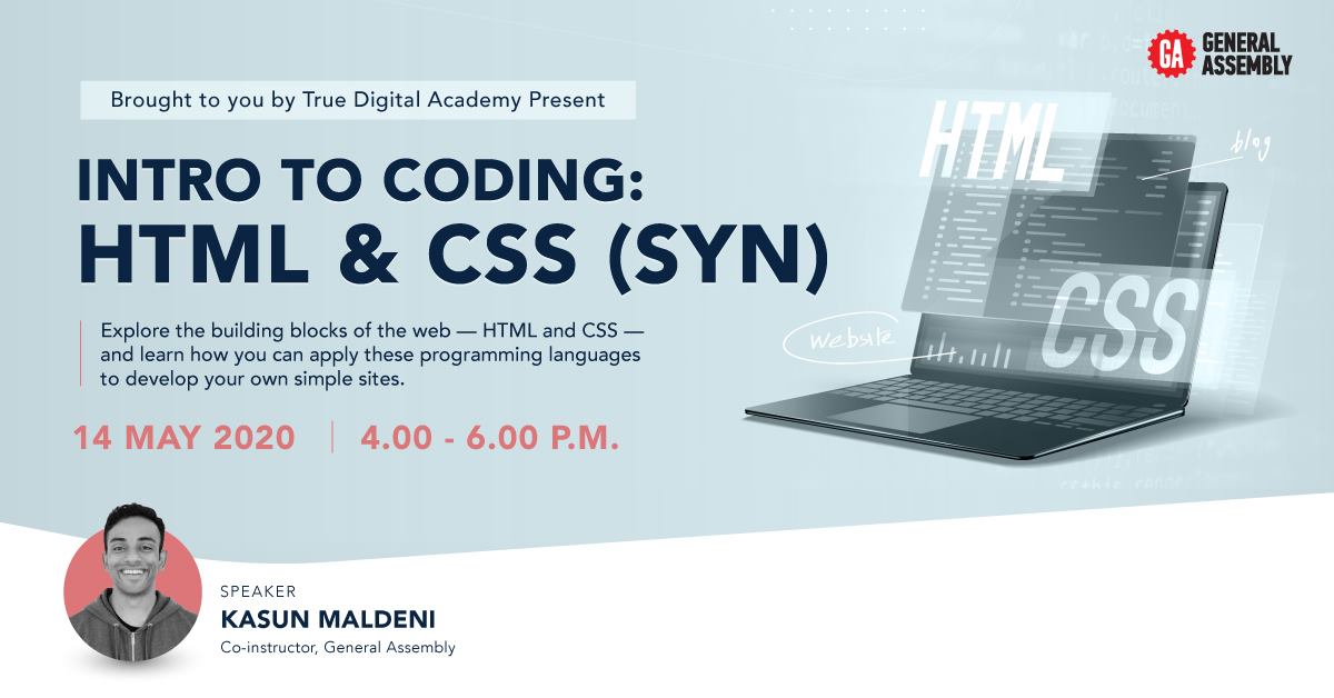 Intro to Coding: HTML & CSS (SYN) - True Digital Academy