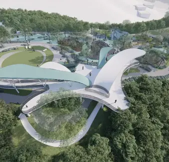 呼應 2025 台灣設計展在彰化！八卦山天空步道延伸、民族新村公園變身「天空遊戲場」