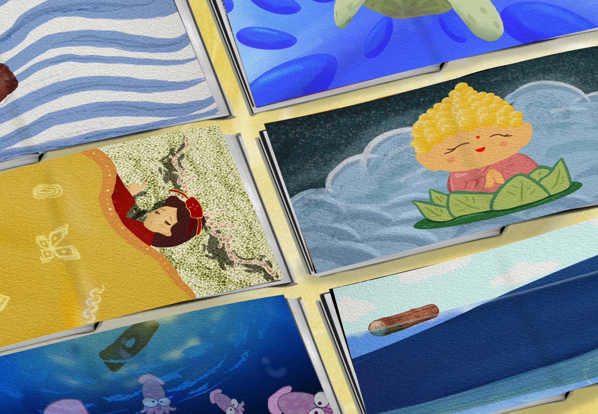 《盲龜浮木與九色鹿》講述九色鹿的慈悲與背叛、盲龜的等待與奇蹟,兩個故事在書中相遇,傳遞善良與命運的深刻寓意。