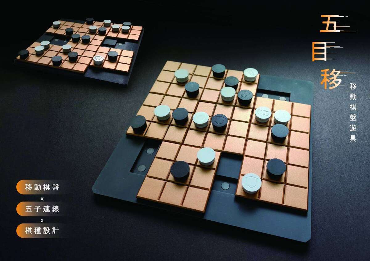 第一張，我們使用兩個不同角度當作我們的主視覺，來表示我們商品完整的外型外，同時也表現出棋盤的可變性。