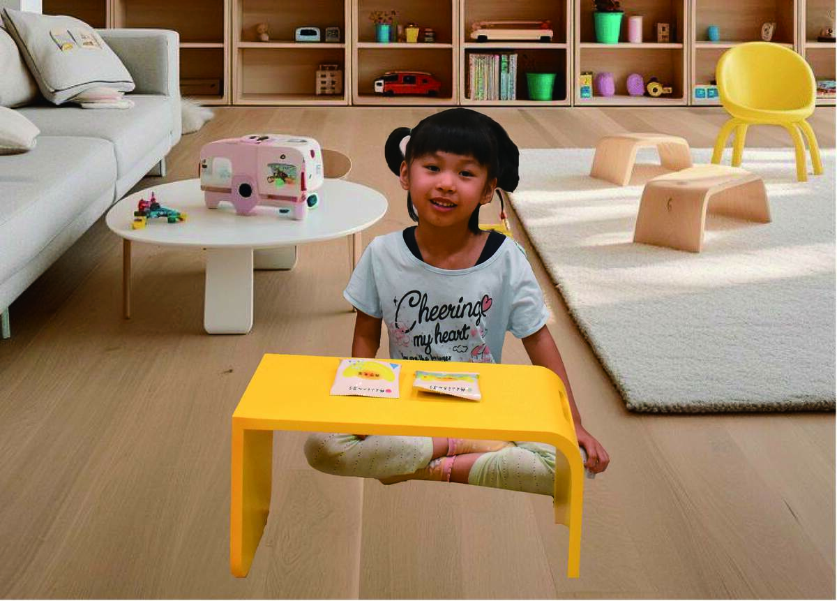 可以坐在椅子上用餐或閱讀