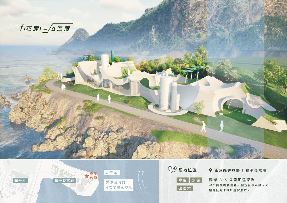 台灣花蓮和平火力發電廠轉型以花蓮沿海溫度差發電。