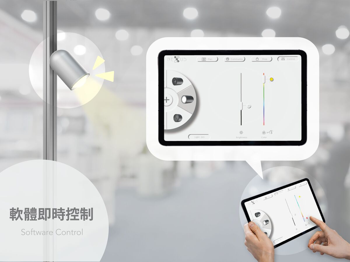 軟體即時調整各組件輸出內容。