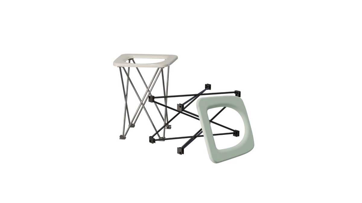 馬桶蓋與馬桶腳架之示意圖