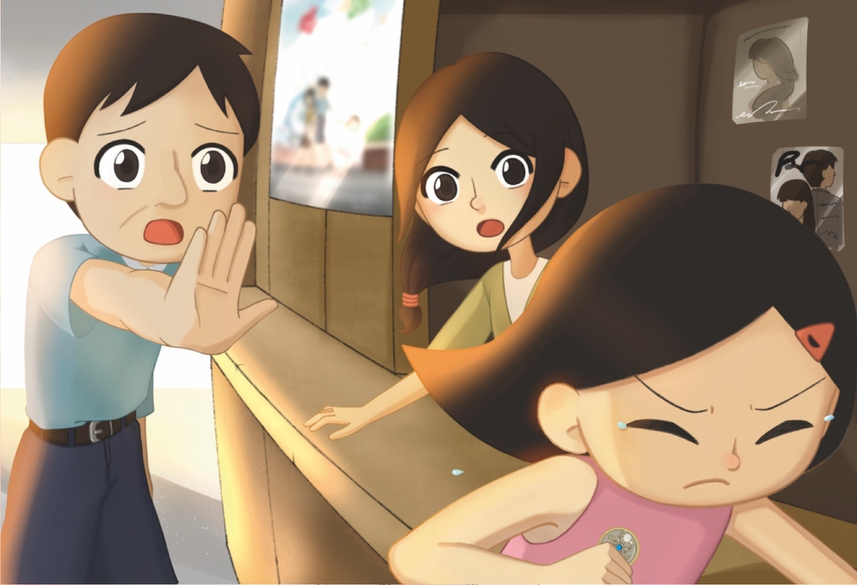 當主角取回那條失而復得的重要項鍊時，早已無法再壓抑心中的情緒。