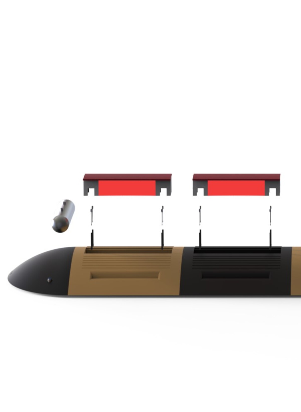 防護裝置結構解析，升降模組化設計示意