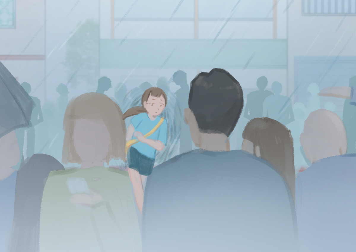 颱風天趕路回家路上