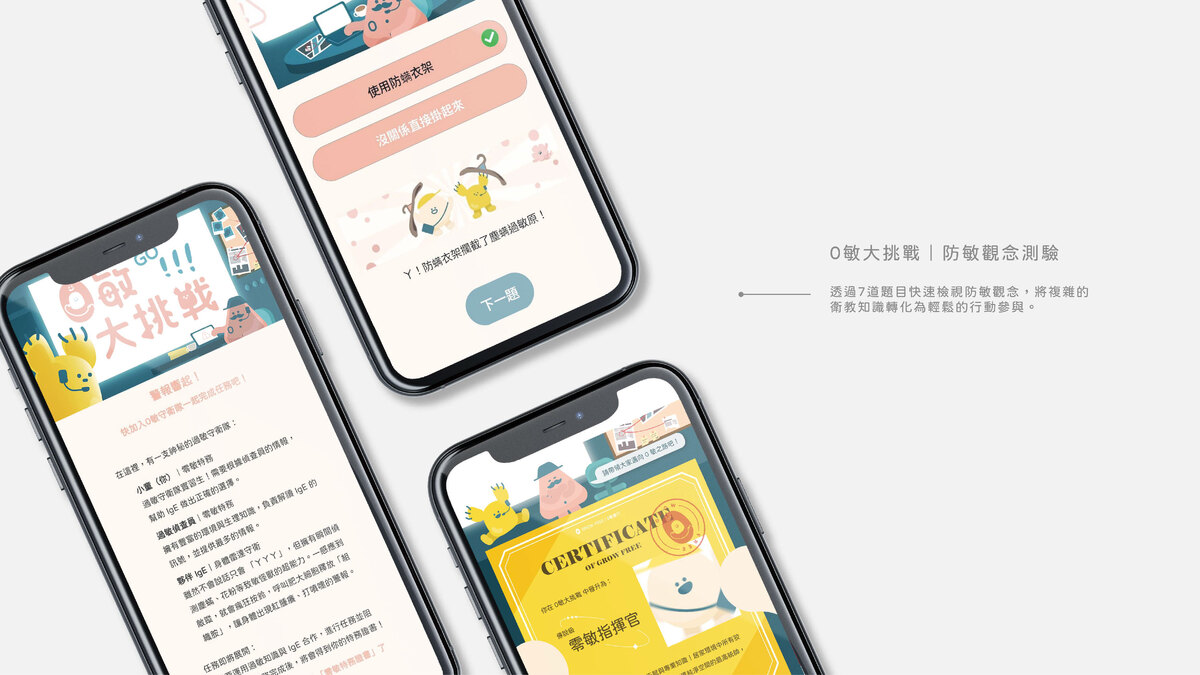 簡單的防敏觀念線上測驗。